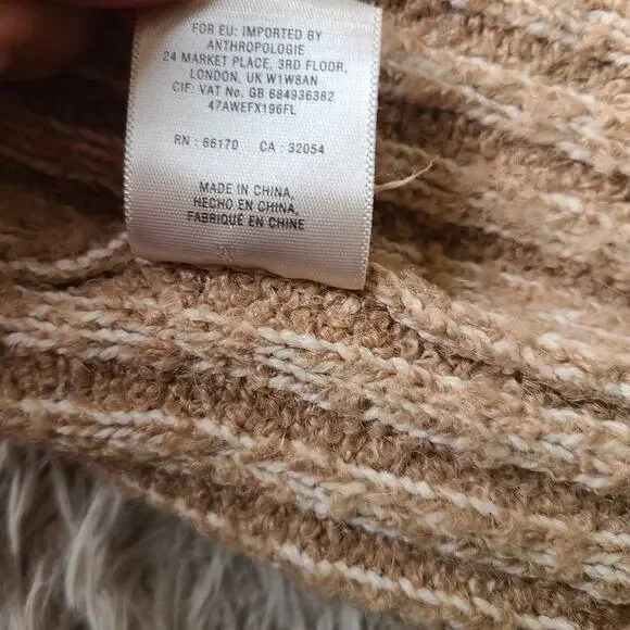 Anthropologie Sleeping On Snow Quillins Jacquard Vest Cardigan Duster Size XS - Picture 13 of 13